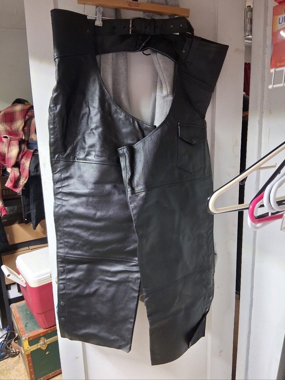 Black Leather Chaps